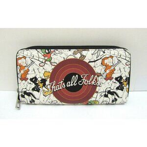 LOONEY TUNES Zipper CLUTCH WALLET PURSE Daffy SYLVESTER Elmer BUGS BUNNY NEW